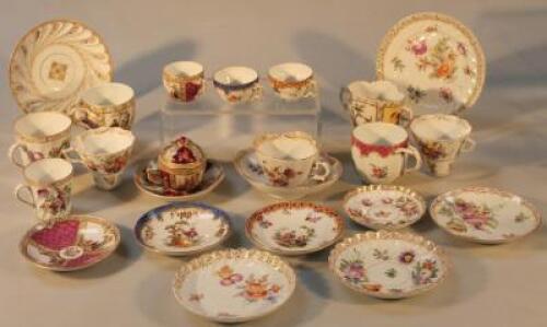 A Dresden cabinet cup and saucer