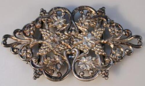 A Victorian silver double sided buckle