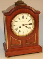 A Goldsmiths and Silversmiths Company mahogany cased bracket clock