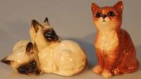 A Royal Doulton cat group no. 1296