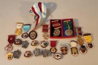 A quantity of Masonic Stewards badges