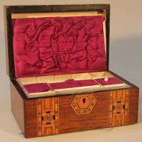 A 19thC Austrian Tunbridge style jewellery box