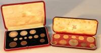 A cased set of Royal Mint Elizabeth II Coronation pre-decimal coins