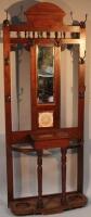 A late Victorian mahogany hall stand