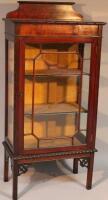 An early 20thC mahogany display cabinet