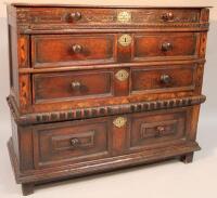 A principally 17thC oak chest