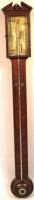 A George III mahogany stick barometer