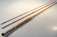 An early 20thC Poolson split cane two-piece fishing rod