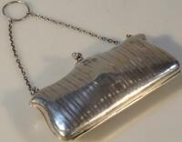 A George V silver evening purse