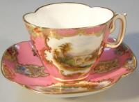 A cabinet cup and saucer