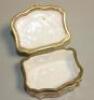 A 19thC French porcelain cartouche shaped box and cover - 2