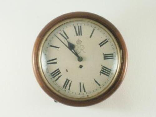 A George VI circular wall clock