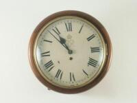 A George VI circular wall clock