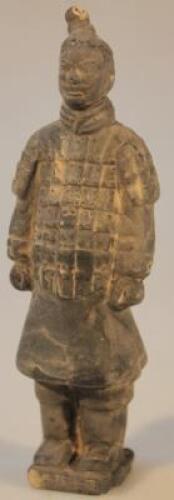 A Chinese earthenware grave figure