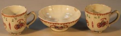 Two early 19thC Chinese export cups