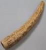 A late 19th/early 20thC carved ivory tusk