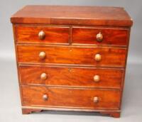 A Victorian mahogany chest of drawers