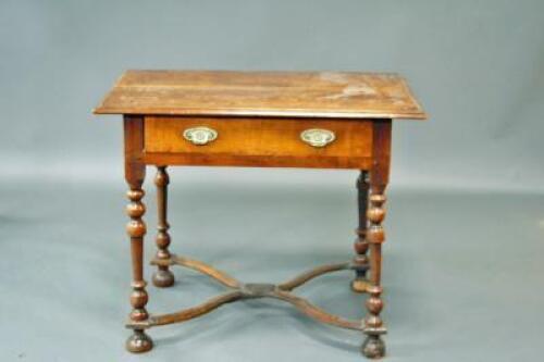 A Queen Anne and later mahogany side/server table