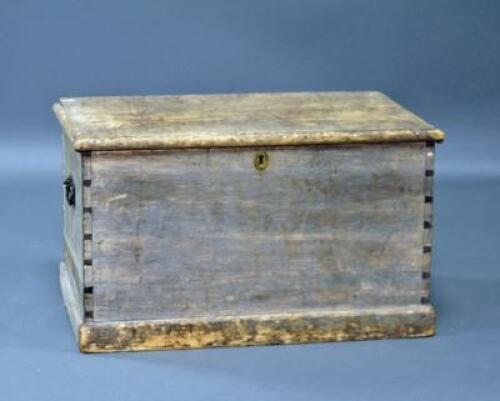 A Victorian pine blanket box