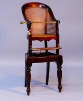 A Victorian mahogany childs highchair