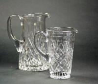 Two Tyrone lead crystal jugs.