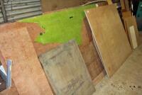 A selection of plywood