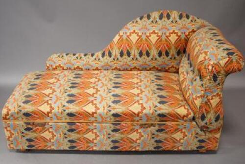 An Edwardian style chaise longue