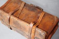 A mid 20th leather large Gladstone bag.