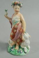 A late 18th/early 19thC Derby porcelain figure