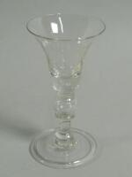 A George V commemorative glass goblet