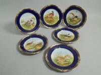 A set of six Spode porcelain cabinet plates