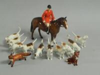 A Beswick part hunting set