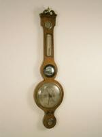 A 19thC mahogany cased wheel barometer