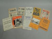 A collection of mainly pre-1950 football programmes