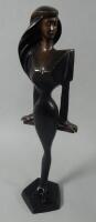 An Art Deco style bronze figure of a lady