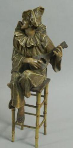 A late 19thC/early 20thC cold painted figure