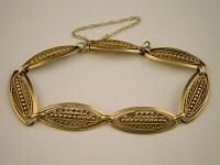 An oval bracelet