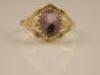 A 9ct gold amethyst dress ring