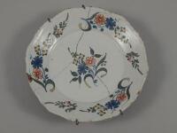 A late 18th/early 19thC polychrome Delft saucer dish