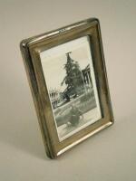 A George V silver mounted rectangular photograph frame