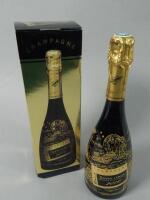 A bottle of Duval-Leroy 2000 champagne