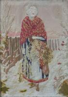 A 19thC woolwork picture