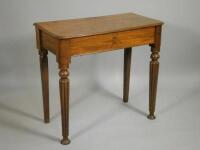 A Victorian mahogany side table