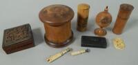 Various items of treen etc.