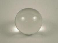 A crystal glass ball