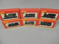 Six Hornby 00 gauge locomotives