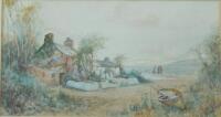 Joseph Hughes Clayton (fl.1890-1929). Cottage beside the sea