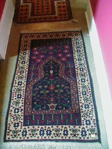 A Middle Eastern prayer rug