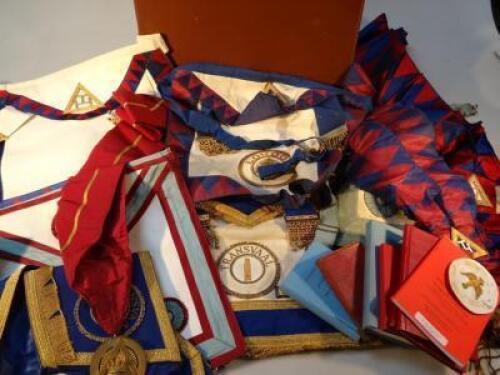 A quantity of Masonic accessories