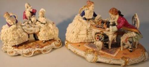 A Unter Bach porcelain group